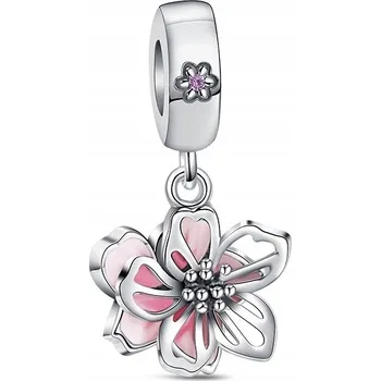 Přívěsek Přívěsek STŘÍBRO 925 Charms Korálek Květ Magnolie