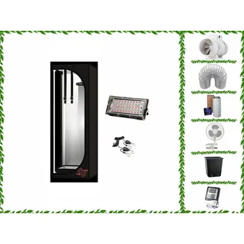 Pěstební box EconomyGrow: kompletní pěstební set Secret Jardin Hydro Shoot 40x40x120 + modulový reflektor