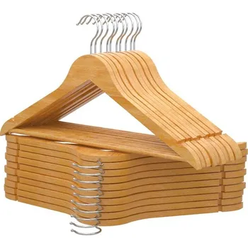 Věšák Ramínka PORTENTUM 20ks dřevěná