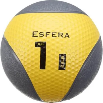 Medicinbal Medicinball gumový TRENDY 1 kg, žlutý