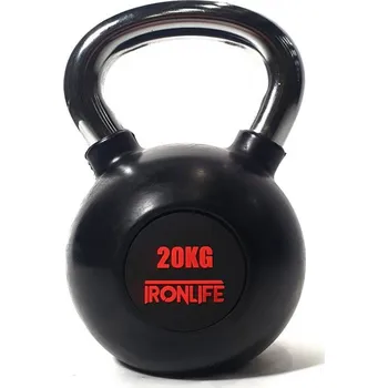 Kettlebell IRONLIFE 20 kg, pogumovaný