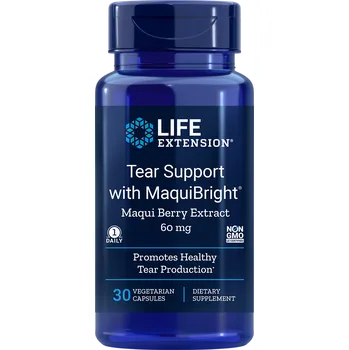 Přírodní produkt Life Extension Tear Support with MaquiBright®, 60 mg, 30 rostlinných kapslí - DMS 1/26
