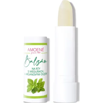 Péče o rty Amoene Pomáda s meduňkou na přírodní bázi, 4,2 g