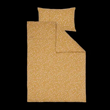 Povlečení Little Dutch Povlečení - Wild Flowers Ochre - 140x100 a 40x60 cm