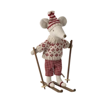 plyšák Maileg - Myší maminka na lyžích 2024