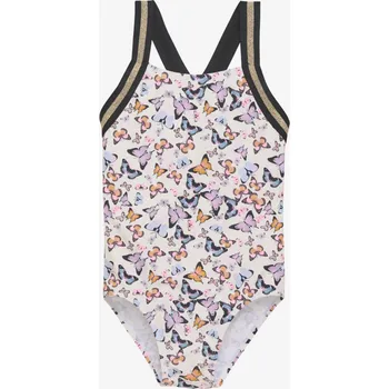 Dívčí plavky Color Kids - Dívčí jednodílné plavky s gumičkovými ramínky - Snow White Varianta:: 152