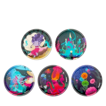 Školní batoh Ergobag - Kletties - Podmořské víly - sada 5 kusů