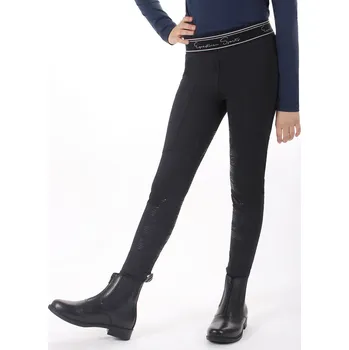 Jezdecké oblečení QHP Legíny jezdecké Eden QHP, s gripem, dětské, černé 146