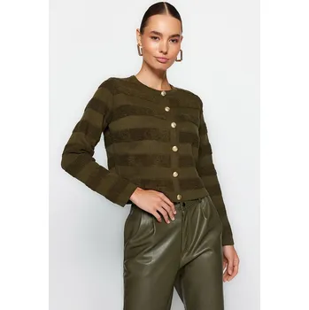 Dámský svetr trendyol Khaki 3681890 S