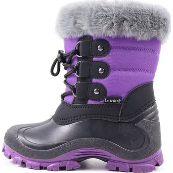 Dívčí kozačky lamino Lila 980482 33