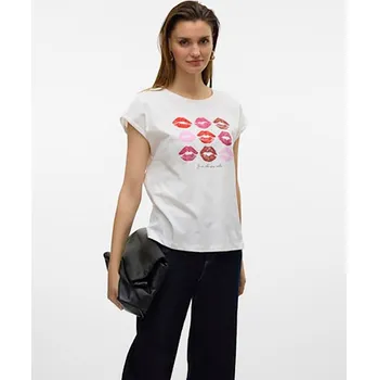 Dámská móda Tričko Vero Moda Weiß 1911384 XS