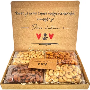 Nutworld.cz Dárková krabička 4x80g SLANÁ