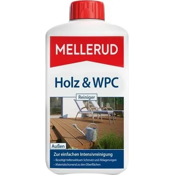 MELLERUD Čistič dřeva a WPC | 1 x 1 l | Spolehlivé hloubkové čištění všech druhů dřeva, WPC a BPC v