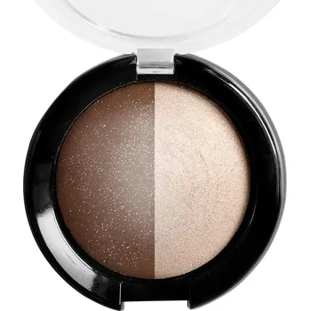 Přípravek na oči Amoene Cappucinově-hnědé kulaté oční stíny DUO č.2 (3g)