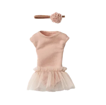 plyšák Maileg - Oblečení pro králičí baletku - Rose - Vel. 1