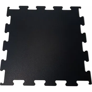 Sportovní podlaha do fitness, tl. 30 mm, puzzle 100 x 100 cm, černá