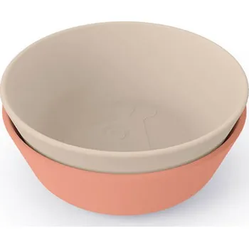 Done by Deer Kiddish miska Raffi 2ks - písková/korálová