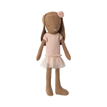 plyšák Maileg - Zaječí baletka - Čokoládově hnědá - velikost 1 - rose