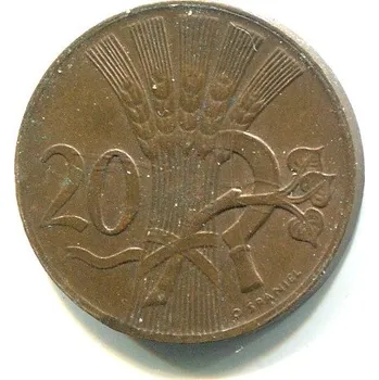 ČESKOSLOVENSKO. 20 haléřů 1949.