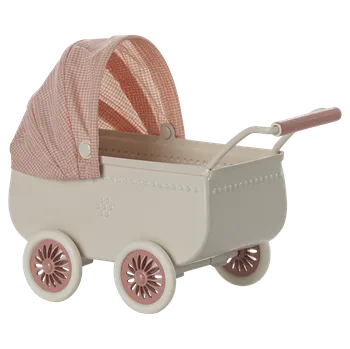 plyšák Maileg - Vintage kočárek - Coral