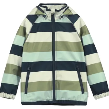 Kojenecká souprava Minymo - Softshellová bunda - Krémovo - modré pruhy Velikost: 110