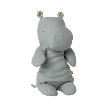 plyšák Maileg - Hroch medium - Blue grey