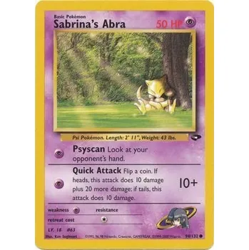 Karetní hra Pokémon GC 094/132 Sabrina's Abra - Gym Challenge Stav: Excellent