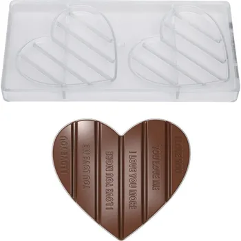 Formička Polykarbonátová forma na čokoládu Chocolate World – Srdce (2 ks)