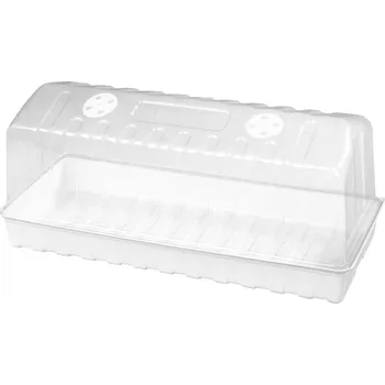 Skleník Miniskleník s ventilací bílý 47x20x20cm