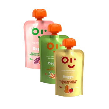 Beggs BIO Mix ovocno-zeleninových příkrmů (3× 120 g)