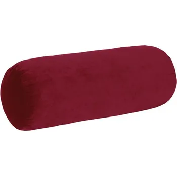 Bytový textil SCANquilt polštářek - válec VELVET vínová 15 x 40 cm