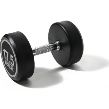 Tyč činky Jednoruční činka pogumovaná IRONLIFE 17,5 kg