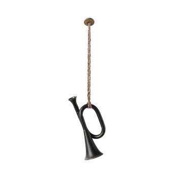 Dětské zboží Maileg - Vánoční ozdoba - Trumpetka - Antracitová