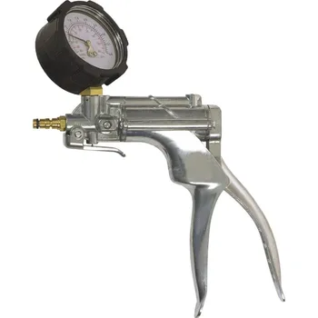 Čerpadlo Tlakové a vakuové čerpadlo VacuMan, s manometrem, z hliníku