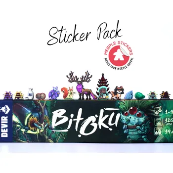 Příslušenství k deskovým hrám MeepleStickers Samolepky pro Bitoku