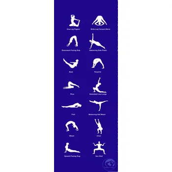 podložka na cvičení Podložka na jógu TRENDY JogaMat HOME 180 x 60 x 0,5 cm, modrá