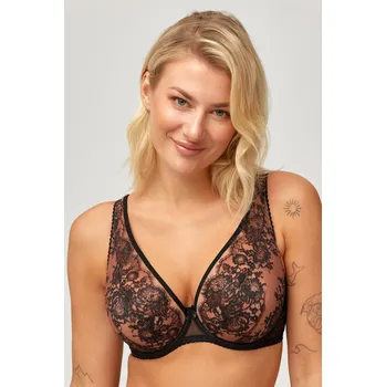 Podprsenka Podprsenka Azal Skarlet - nevyztužená Barva: Černá, Velikost: 95E