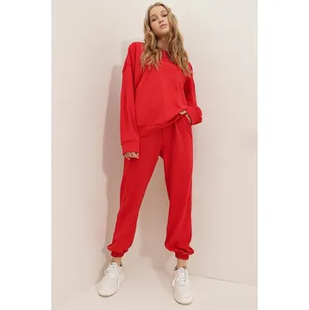 Dámská mikina Mikina Happiness Istanbul Rot 5549756 M