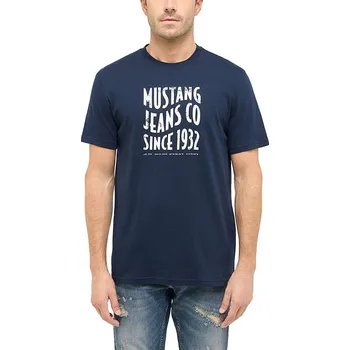 Pánské tričko Tričko Mustang Dunkelblau 8674760 L
