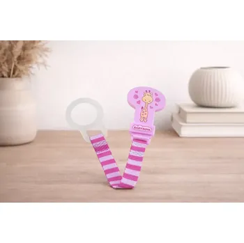 klip na dudlíky Baby Nova Přívěšek na dudlík se silikonovým kroužkem