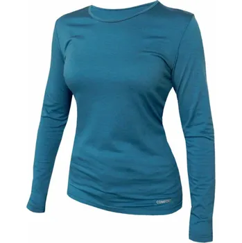 Jitex Dámské funkční termo triko s dlouhým rukávem Krola z ovčí vlny merino modrošedá, Velikost 2XL