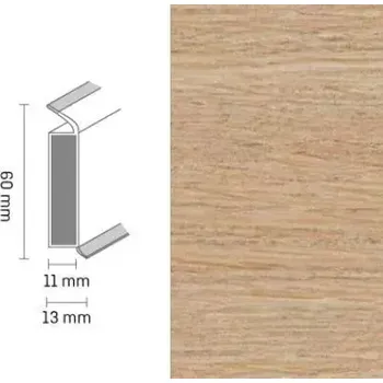 Döllken EP 60/13 flex life 2813 island oak honey soklová lišta (10 ks / bal.)