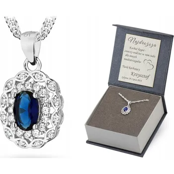 Náhrdelník STŘÍBRNÝ NÁHRDELNÍK 38 Cm Ryzost 925 Markýza se Zirkony