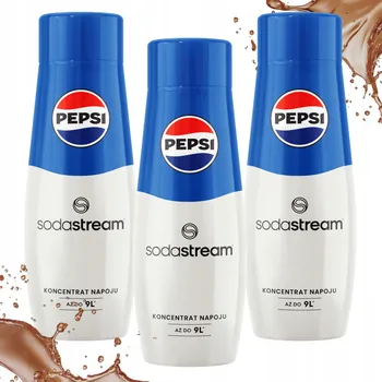 Příprava sody Sirup koncentrát pro přípravu sody SodaStream Pepsi 3x440ml