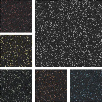 Podlaha SPORTEC COLOR 6 mm s 10% žíháním SPORTEC; Color 10% EPDM, 6 mm, červená