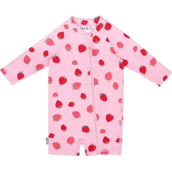 Přípravek na opalování Jan and Jul - Dětská UV kombinéza - Pink Strawberry Velikost: 6M