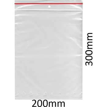 Sáček na potraviny VIBAL Sáčky ZIP LDPE 200x300mm 100ks x 10bal x 3box