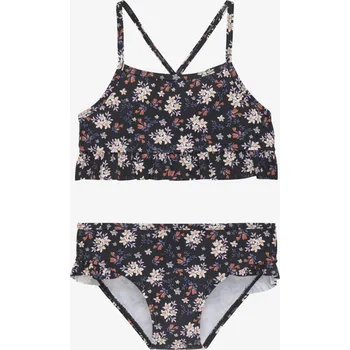 Dívčí plavky Color Kids - Dívčí dvojdílné plavky s volánky - Black Varianta:: 92