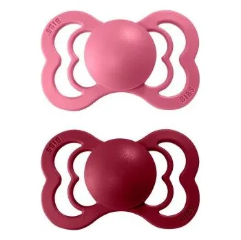 dudlíky BIBS Supreme dudlík ze silikonu 2ks - velikost 2 Barva: Coral/Ruby