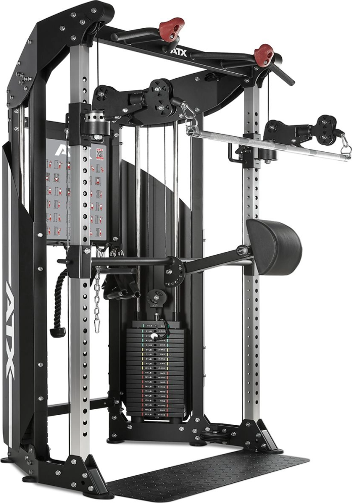 Multifunkční posilovací stroj ATX LINE Dual Pulley FTO-⁠600, cihličkové závaží 2 x 90 kg